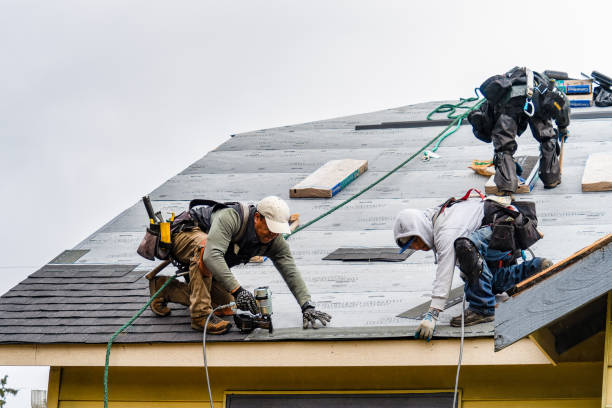 Professional Gutter Installation technician working in West Alexandria, OH